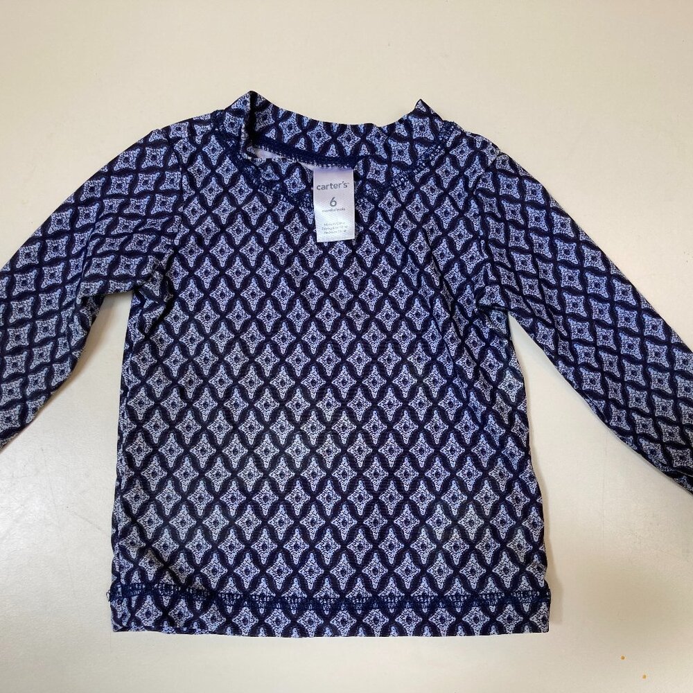 Baby Swim Long Sleeve Rash Guard / Swim Top, Carters 6 Months